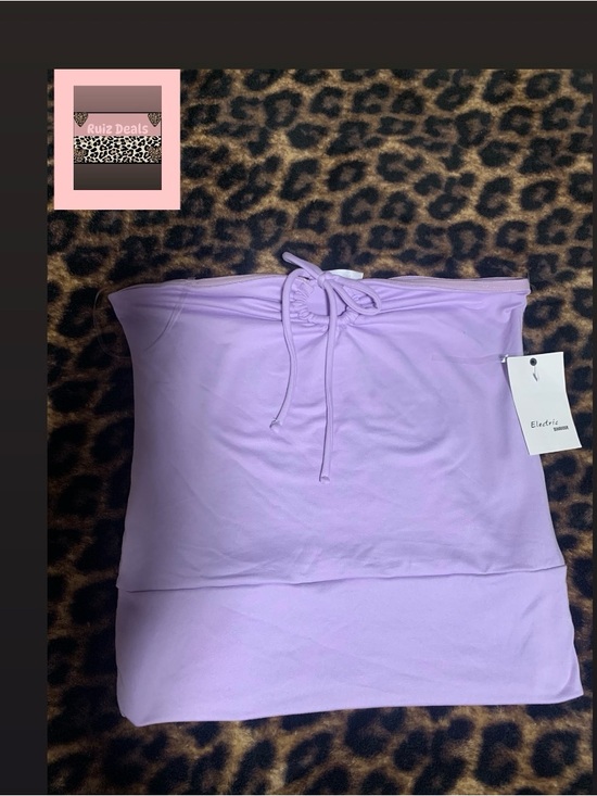 electric behaviour Tops - 💜💜💜Electric Family Lavender Strapless Drawstring Tube Top 💜💜💜
